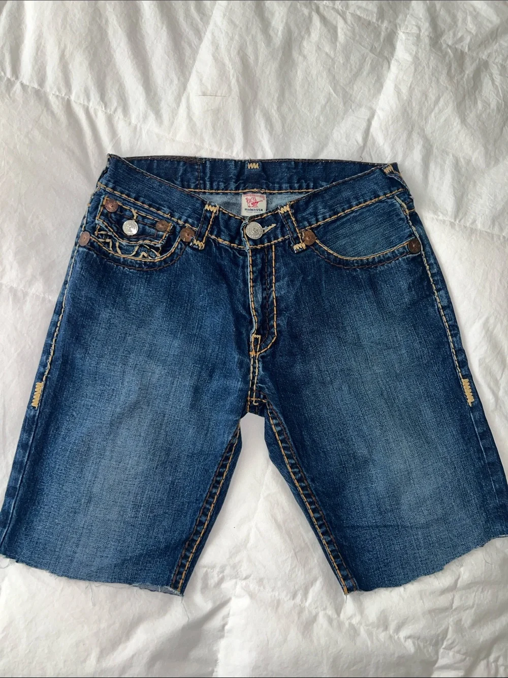 Dark Blue Denim Shorts - Classic Casual Jeans